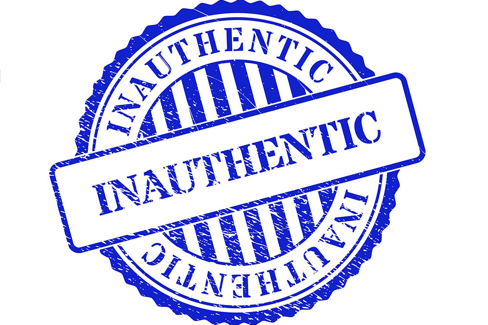 inauthentic